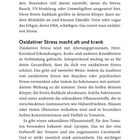 Seite 92, Stiftung Warentest: "Oxidativer Stress macht alt und krank." Text beschreibt freie Radikale und Antioxidantien.