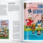 Walt Disney's UNCLE $CROOGE, "THE MANY FACES OF MAGICA DE SPELL." Donald Duck, Scrooge und Kinder am Wasser mit einer Hexe.