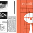 Links: "House by Christopher Arnold, Architect", "Geodesic Dome: Grae Structures". Zeichnungen und Modelle eines Hauses. Rechts: Cover "arts & architecture" Mai 1959. 