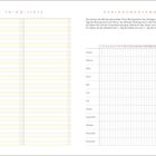 To-Do-Liste links, Periodenkalender rechts mit Monaten und Tagen. Textanleitung zur Menstruationsdaten-Eintragung.