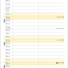 Kalenderblatt für November mit Wochenzahlen. Unten Illustration: Person in Badewanne, fliegender Bohrer mit "Fang, Schatz!"