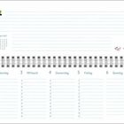 Kalenderseite für März 2027 mit Illustration eines Mannes, der ein Schwein in einer Schubkarre schiebt.