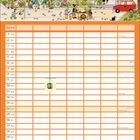 Kalender für November zeigt ein detailliertes, buntes Herbstfest am See mit vielen Menschen und Laternen.