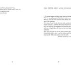 Linke Seite: Text über "Gottes Kinder". Rechte Seite: Überschrift "DER ERSTE BRIEF VON JOHANNES" mit zugehörigem Bibelzitat.