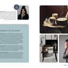 Texte: "@studioartemel...", "EXPERIMENTE FÜR DIE WOCHE", "Me-Time im Bad...", "Emell Gök Che".  
Links Text, rechts Bilder von Kerzen und Bad.