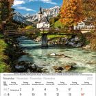 Kalenderseite für November 2027. Oben eine Kirche in einer herbstlichen Landschaft mit Bergen im Hintergrund.