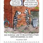 Zwei Zebras sprechen. "Erzähl mal, was ist dein Geheimnis?" – "Alle anderen sind schwarz auf weiß, ich bin weiß auf schwarz!"