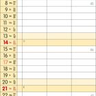 Kalender für November 2027, Wochen 44-48, mit farblich markierten Sonn- und Feiertagen. Mondphasen sind angezeigt.