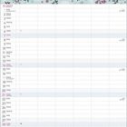 Kalenderseite mit November 2027, floralem Design oben, Wochentagen, Datumsangaben und Notizzeilen.