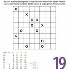 Text: "Füllen Sie die Kästchen des BINOXXO mit O und X. Dienstag | OKTOBER. 19." Kalender und BINOXXO-Rätsel kombiniert.