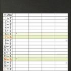 Die Texte im Bild zeigen einen Monatskalender für November 2027. Feiertage und Wochenenden sind farblich hervorgehoben.