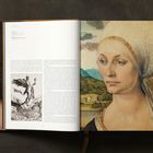 „II. The Establishment of the Workshop 1494–1505.“ Rechts eine Renaissance-Portraitillustration einer Frau.