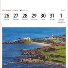 Juli/August Kalenderwoche 30, 26. Montag bis 1. Sonntag; Nationalfeiertag (CH). Küstenlandschaft mit Leuchtturm.