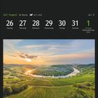 26.7. bis 1.8., Nationalfeiertag (CH) am 1.8., Moselschleife bei Trittenheim, Deutschland. Landschaft mit Fluss und Weinbergen.