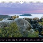 November. "Von dichtem Nebel umgeben thront die Festung Königstein über dem Elbtal." Kalender mit Naturfoto.