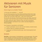 Logo: SingLiesel. Titel: Aktivieren mit Musik für Senioren. Thema: Musik als Aktivierung; praktische Tipps für den Alltag.