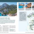 Route 2: Nord- und Südsardinien. Routensteckbrief: 719 km, 10-14 Tage. Karte und Fotos von Küstenlandschaften.