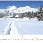 Die Wörter "Winterlandschaft", "12", "CASARES EDITION" stehen vor einer schneebedeckten Landschaft mit Bergen und Tannen.