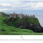 Text: "Dunluce Castle", "12", "CASARES EDITION". 
Ruine auf grünen Klippen, Meer im Hintergrund.