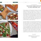 Texte: "74 RUNDE VERSUCHUNGEN IN DER CRÊPERIE GIGI", "Kulinarik", "Früh", "Mittag", "Abend".  
Crêpes und Galettes mit Belägen, Getränke.