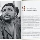 "9 Che Guevara’s Disappearance" steht unter großen Überschriften. Links ein Schwarzweißfoto eines bärtigen Mannes mit Mütze.
