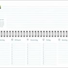 März Kalenderseite mit handgezeichneter Kuh. Internationale Frauentag am 8. März markiert. Linierte Tage Montag bis Sonntag.