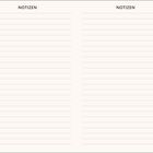 Zwei Spalten mit dem Titel "NOTIZEN", darunter leere Linien für Notizen.