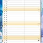 Text: "DEZEMBER", "Alltagszauber ist, wenn man auf ein gemeinsames Jahr zurückblickt und Lust auf viele weitere Jahre zu zweit hat."

Beschreibung: Kalenderseite für Dezember, unten eine Illustration mit zwei Engeln auf einer Wolke.