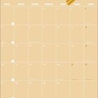 Text: "DEZember", Wochentage, Adventssonntage, Nikolaus, Maria Empfängnis, Winteranfang, Heiligabend, Weihnachten, Silvester. Enthält einen goldenen Stern.