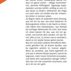 Text über Panikattacken und deren Kontrolle. Roter Balken links oben, Seite 17 unten.