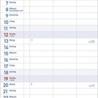 Kalenderblatt Dezember 2027 mit floralen Motiven. Feiertage sind z.B. 5. Advent, Nikolaus, Weihnachten und Silvester.