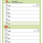 Oktober 2027, Kalender mit Feiertagen wie Erntedankfest und Tag der Deutschen Einheit. Buntes Blumenfoto oben.