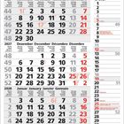 Kalender für November 2027 bis Januar 2028. Feiertage: 1. Nov., 25. Dez., 1. Jan. Woche 44-52 sind abgebildet. Feiertage rot.