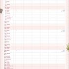 "Dezember", "12-2027", Wochentage und Daten 1-31. Bunte Buchstaben. Pflanzen und Möbel als Dekoration.