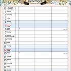 Text: "Kunstwerke schafft die Natur. Im Winter genießen wir sie pur." Darunter ein Kalender für Dezember 2027 mit einem frostigen Ahornblatt.