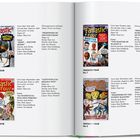 Texte: "Fantastic Four No. 5", "Meet...Doctor Doom!", "No. 6", "Diabolical Duo Join Forces", "No. 7", "Master of Planet X", "No. 8", "Prisoners of the Puppet Master". Es zeigt Comicbuch-Cover und Informationen zu Veröffentlichungen.