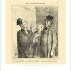 "Ne soyez pas inquiets... je réponds de votre affaire... je suis normand comme vous." Illustration von drei diskutierenden Männern.