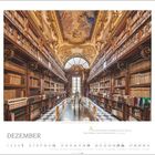 Text: "An all die Bücher zu denken, die mir noch zu lesen bleiben, macht mich glücklich. - Jules Renard"  
Eine prächtige Bibliothek mit prunkvoller Decke und Bücherregalen.