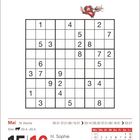15-16, hl. Sophie, Samstag, Pfingsten, Sonntag; Sudoku-Raster, roter Drache oben rechts.
