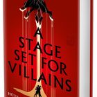 Titel: "A Stage Set for Villains". Darunter: "Hüte dich vor den Spielern". Rotes Cover mit Silhouette.