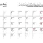 Dezember 2027 Kalender mit Notizen. Oben: Info zu Quokkas und respektvollem Abstand. Feiertage: Nikolaus, Advent, Weihnachten.