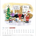 Kalenderblatt, Dezember 2027. Illustration: Vater sagt: "Eigentlich sollte er doch einen Hamster bekommen?!?" Antwort: "Hamster waren aus!"