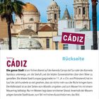 "Vorderseite. 18 August Mittwoch. Cádiz. Die ganze Stadt ist am frühen Abend auf der Avenida Campo del Sur unterwegs."