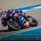 7 | Toprak Razgatlioglu | TUR | 16.10.1996 | Prima Pramac Yamaha MotoGP \
Motorradfahrer in Kurve auf Rennstrecke.