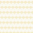 Keine Texte sichtbar. Helles Muster aus halbkreisförmigen, fächerartigen Formen in einem wiederholten Design.