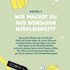 Kapitel 5: Anleitung zur Wunscherfüllung; Schild "Geldmeer 3 km"; Geschenk mit "Sehr nützlich"-Schild. Schildkröte.