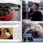„Whenever you're dealing with a classic car like the Aston Martin ...” - Michael G. Wilson. 

Collage aus Filmszenen, darunter Verfolgungsjagd und Explosionen.