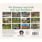 "Wo Himmel und Erde sich zart berühren". Fotos von idyllischen Gartenszenen. Bianka Bleier wird als Autorin erwähnt.