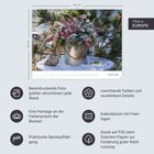 Beeindruckende Fotografien, leuchtende Farben; Hommage an Blumen; Spiralaufhängung, FSC-Papier; Januar-Kalender.
