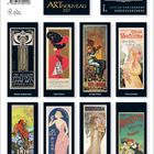 "Art Nouveau", "Moet & Chandon", "Glasgow Institute of Fine Arts". Kalender mit Gemälden im Jugendstil.
